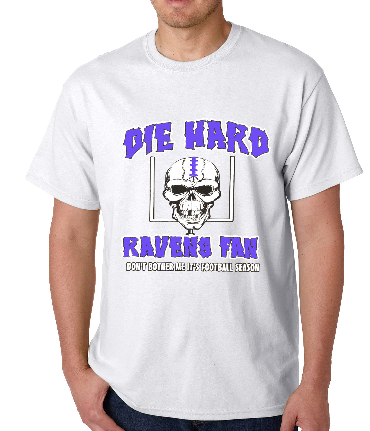 Die Hard Ravens Fan Football Mens T-shirt