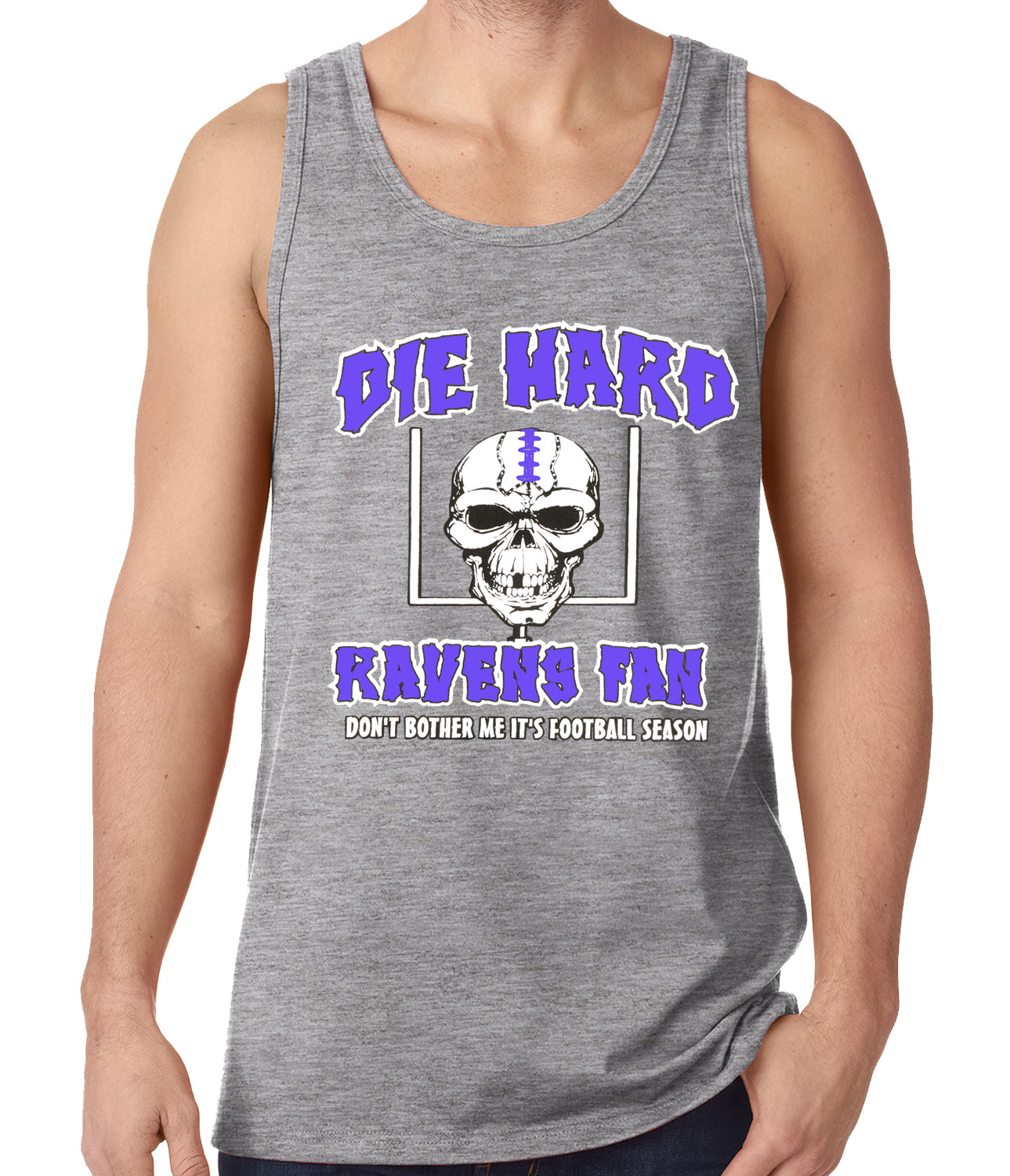 Die Hard Ravens Fan Football Tank Top