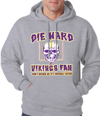 Die Hard Vikings Football Fan Adult Hoodie