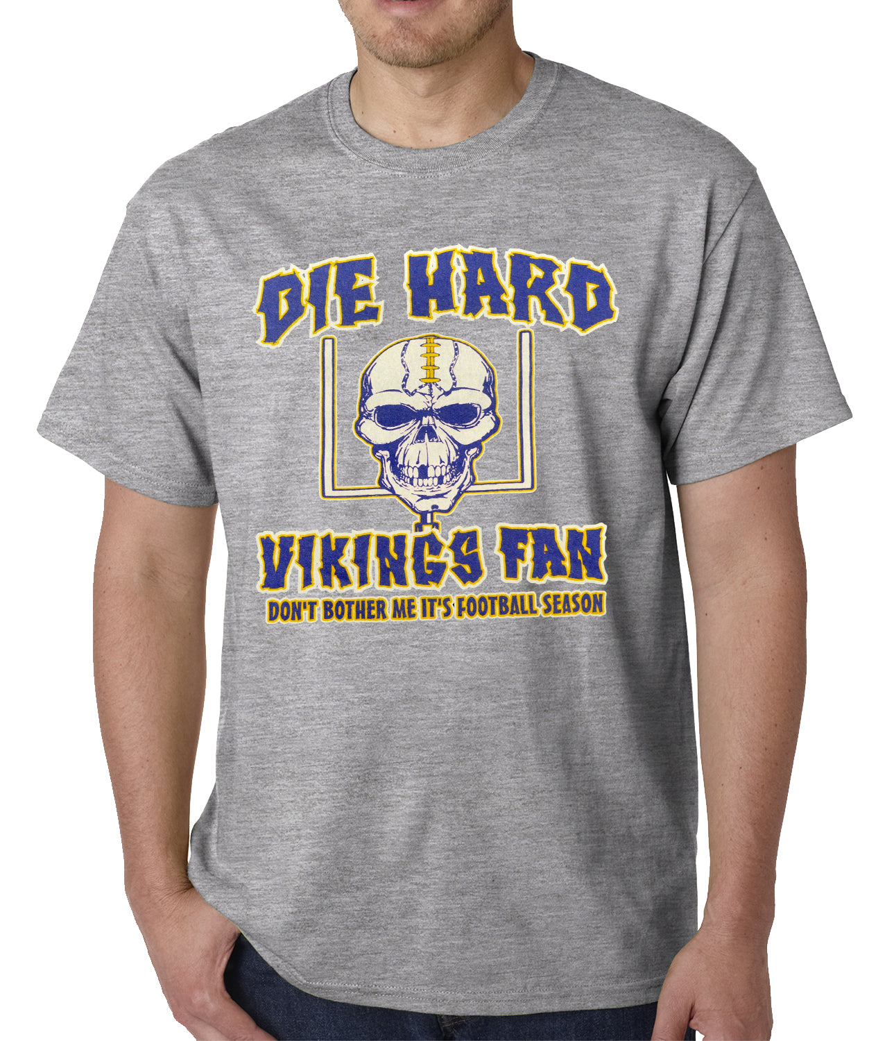 Die Hard Vikings Football Fan Mens T-shirt