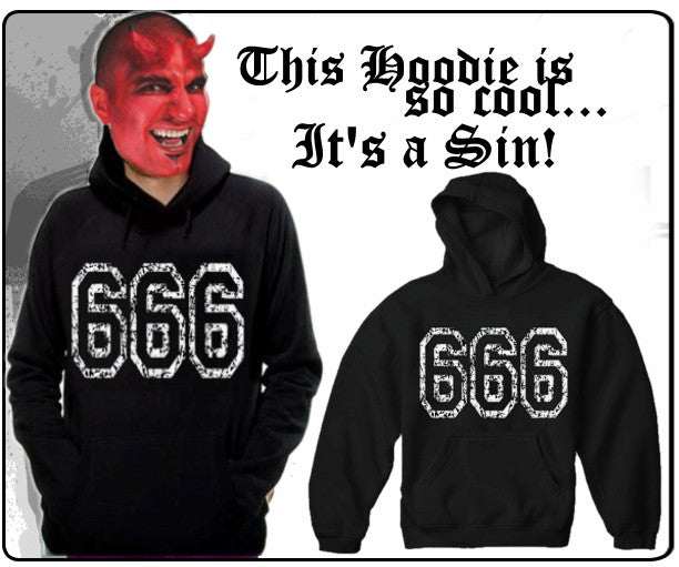 Distressed 666 Hoodie
