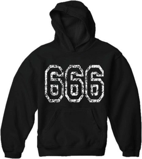 Distressed 666 Hoodie