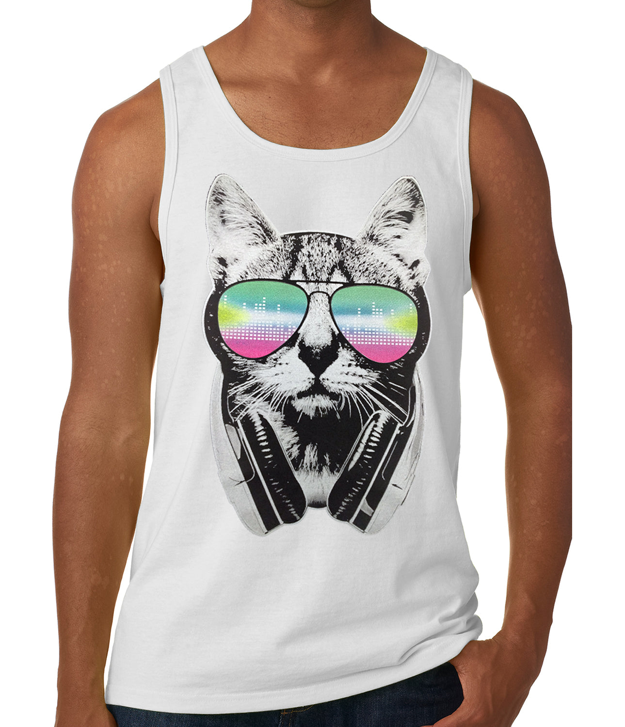 DJ Cat Tank Top