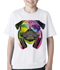 DJ Pug Kids T-shirt White