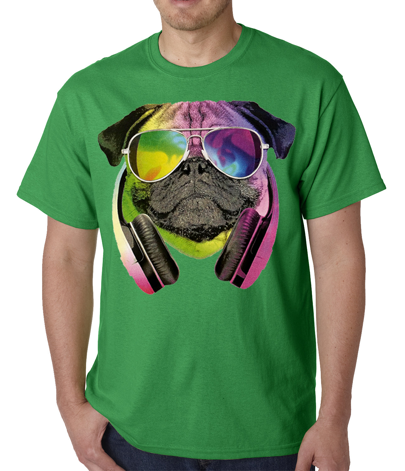DJ Pug Mens T-shirt
