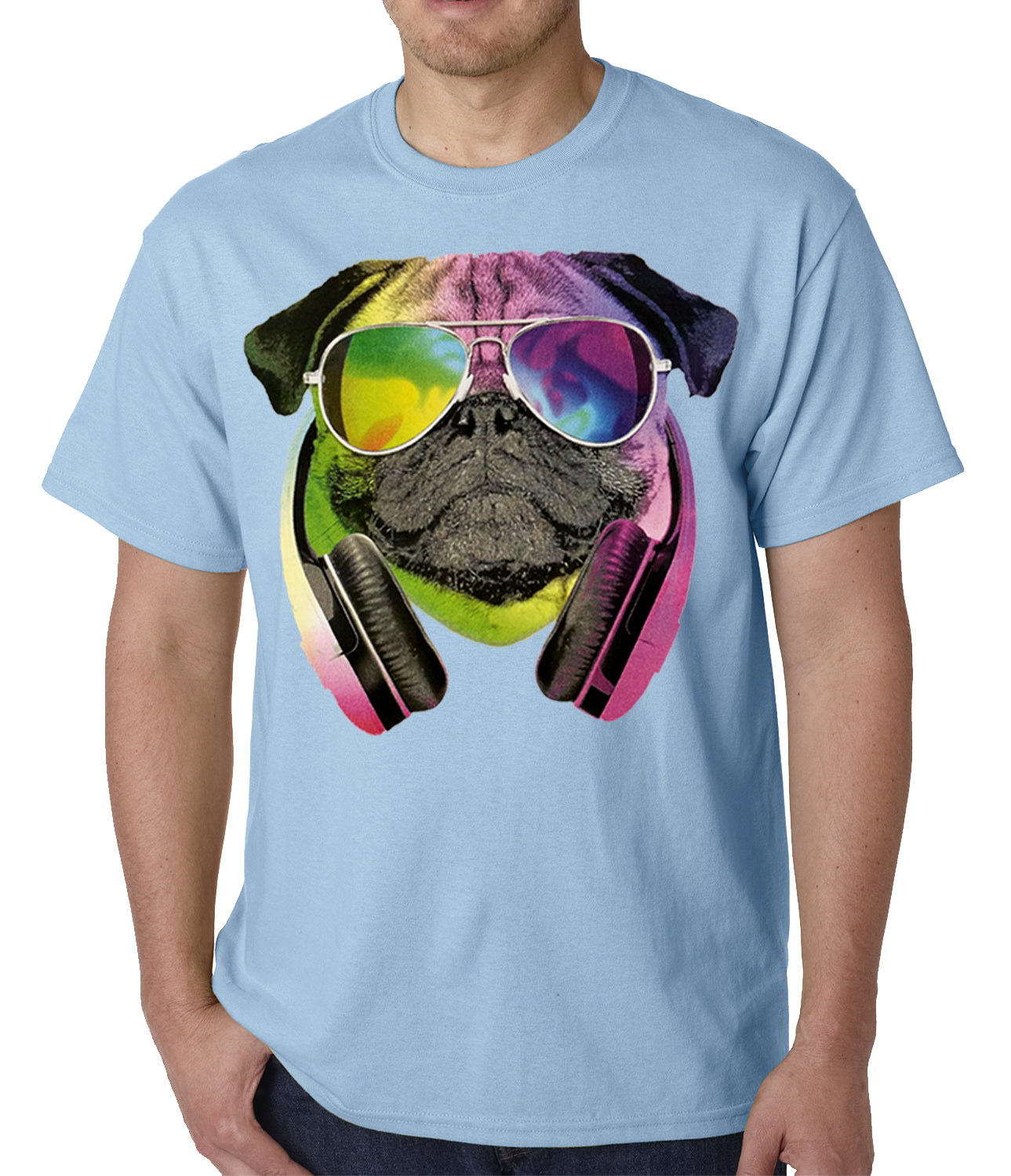 DJ Pug Mens T-shirt