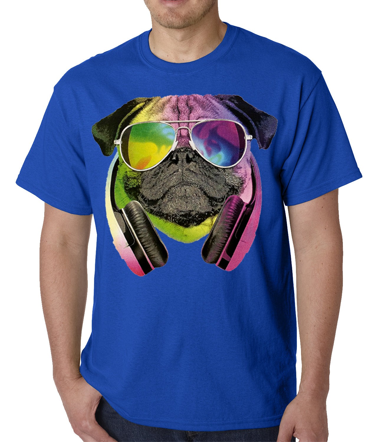 DJ Pug Mens T-shirt