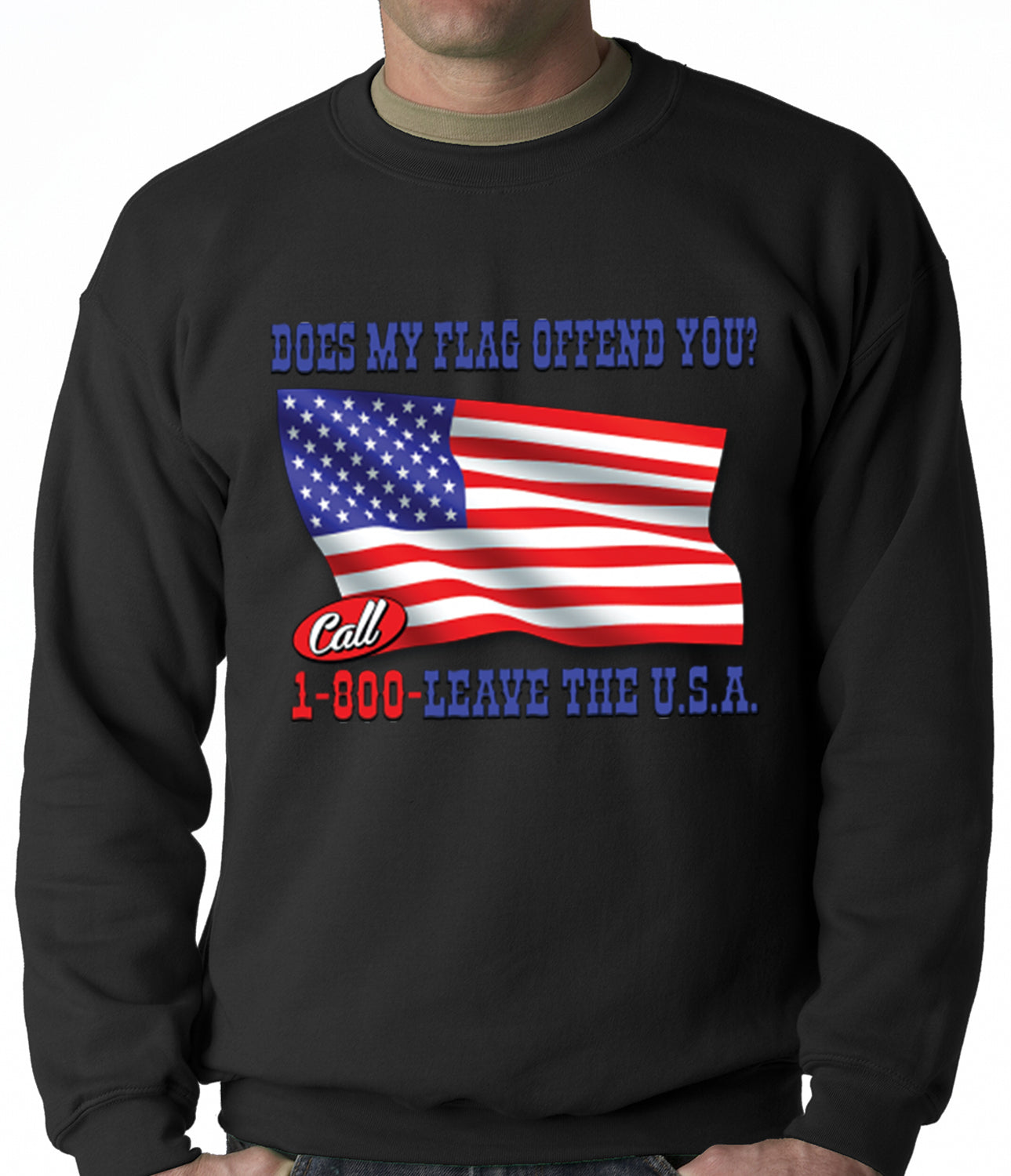 Does My Flag Offend You? Crewneck