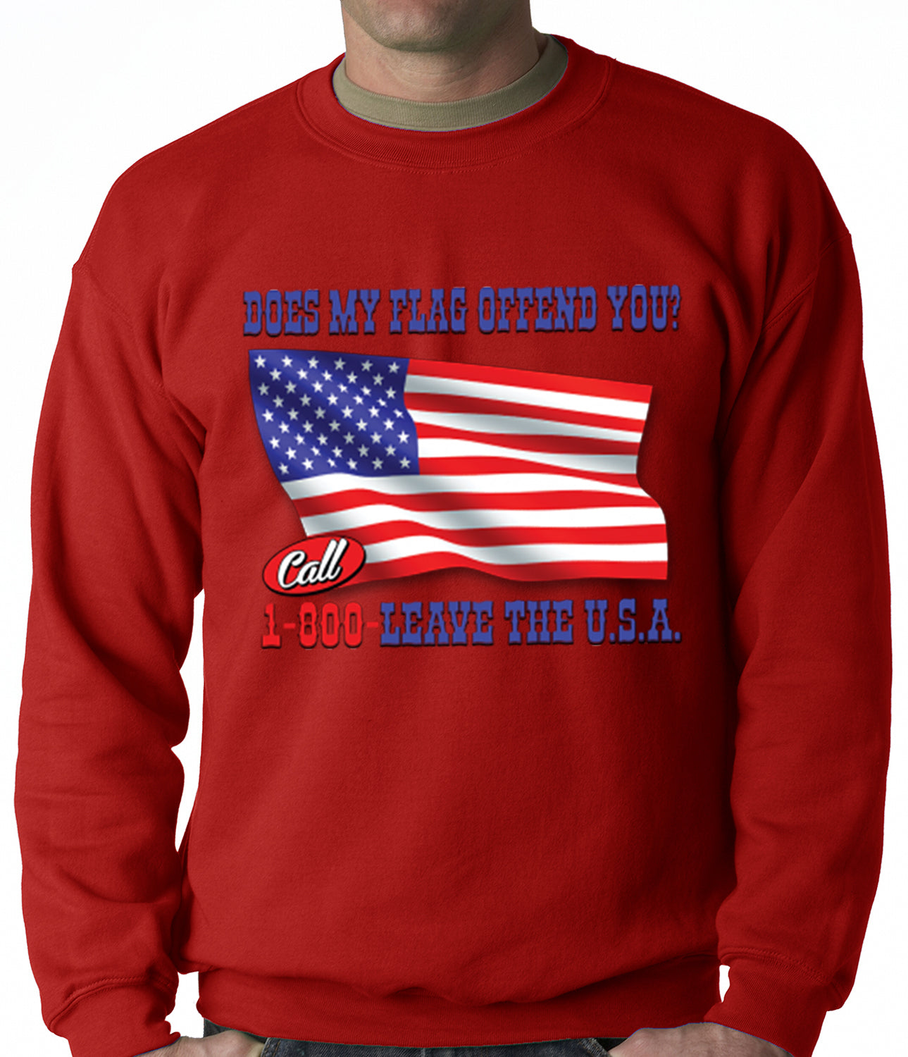 Does My Flag Offend You? Crewneck