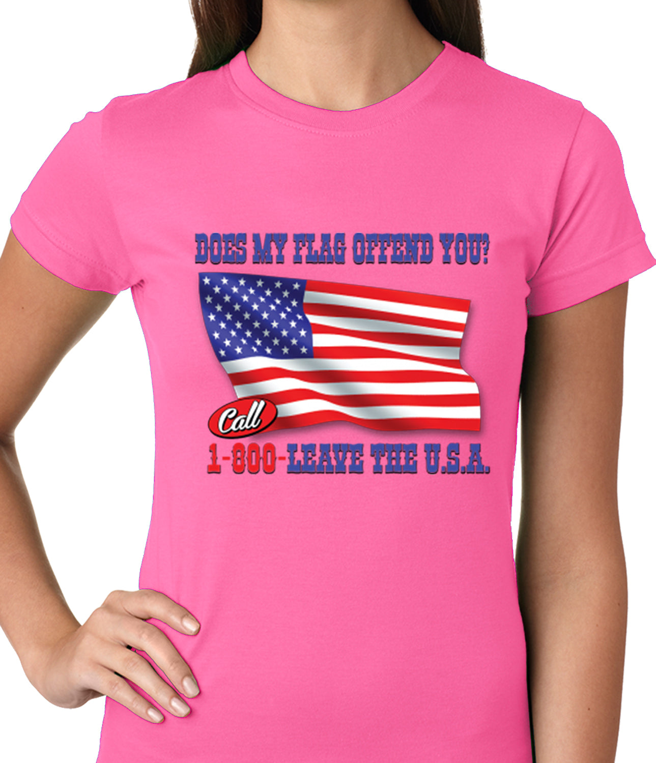 Does My Flag Offend You? Ladies T-shirt