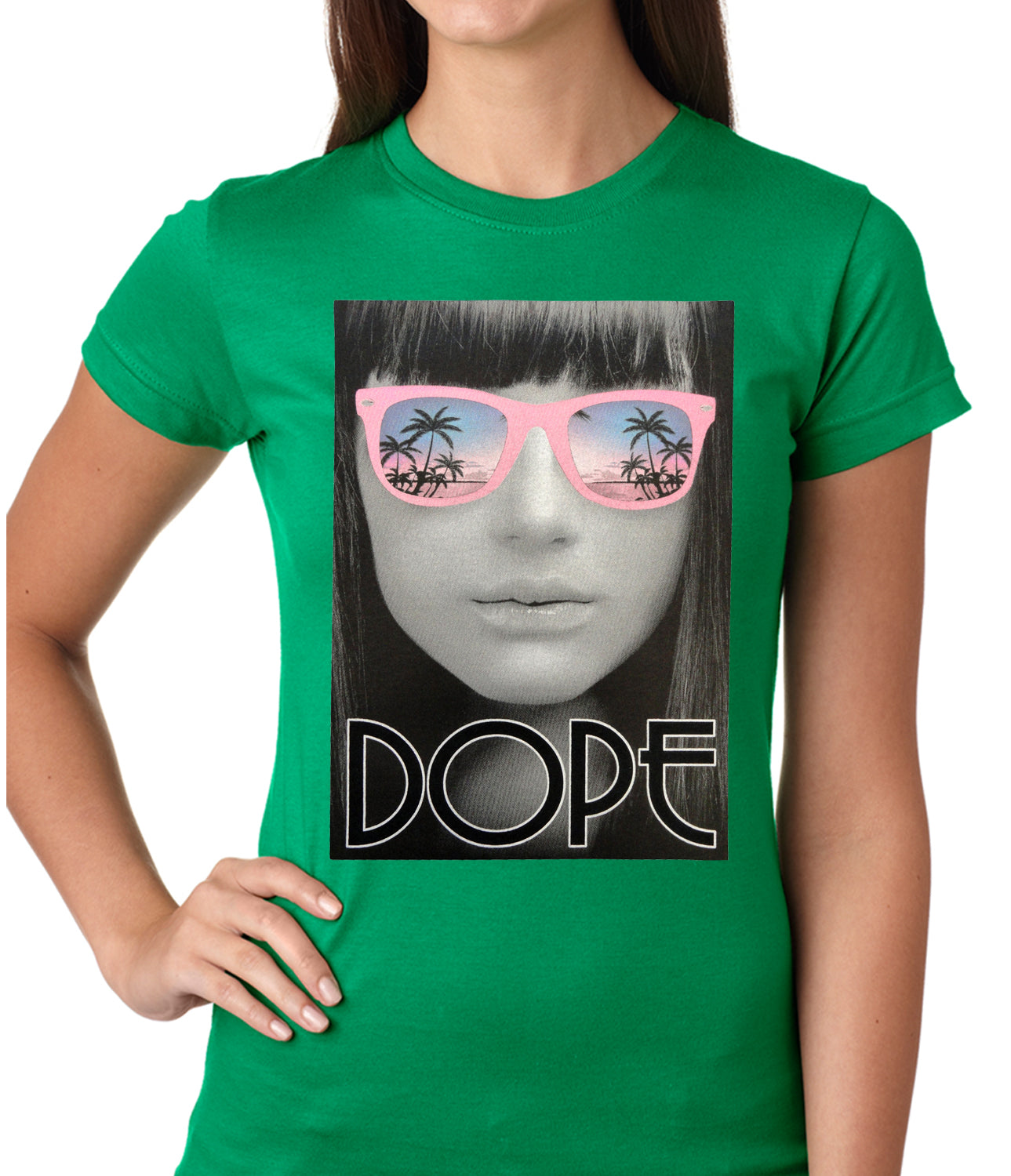 Dope Palm Tree Glasses Girls T-shirt
