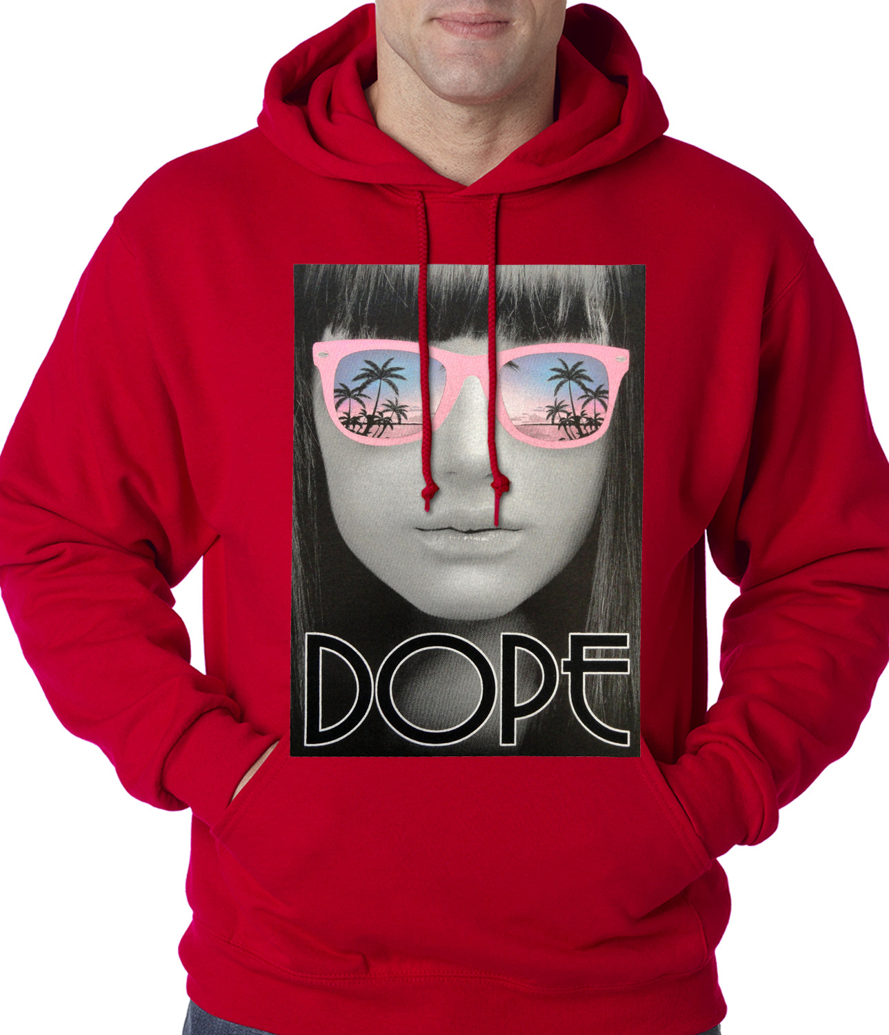 Dope Palm Tree Glasses Hoodie