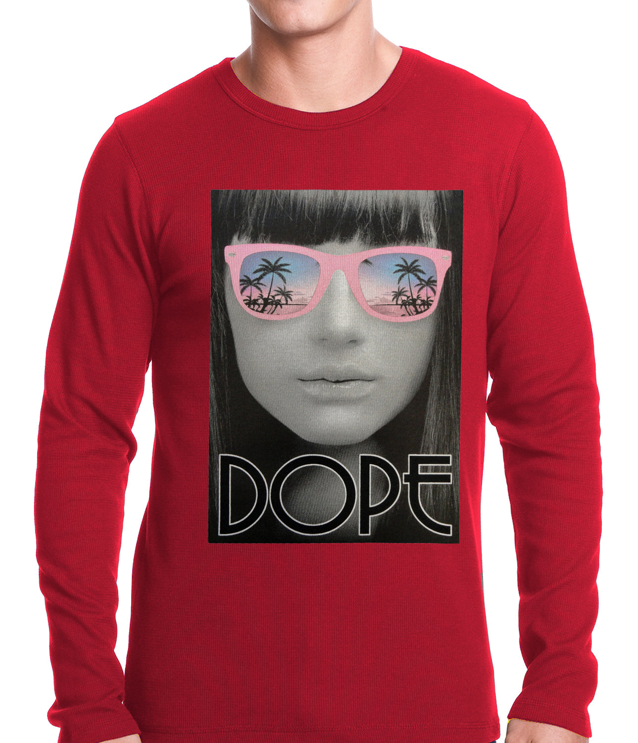 Dope Palm Tree Glasses Thermal Shirt