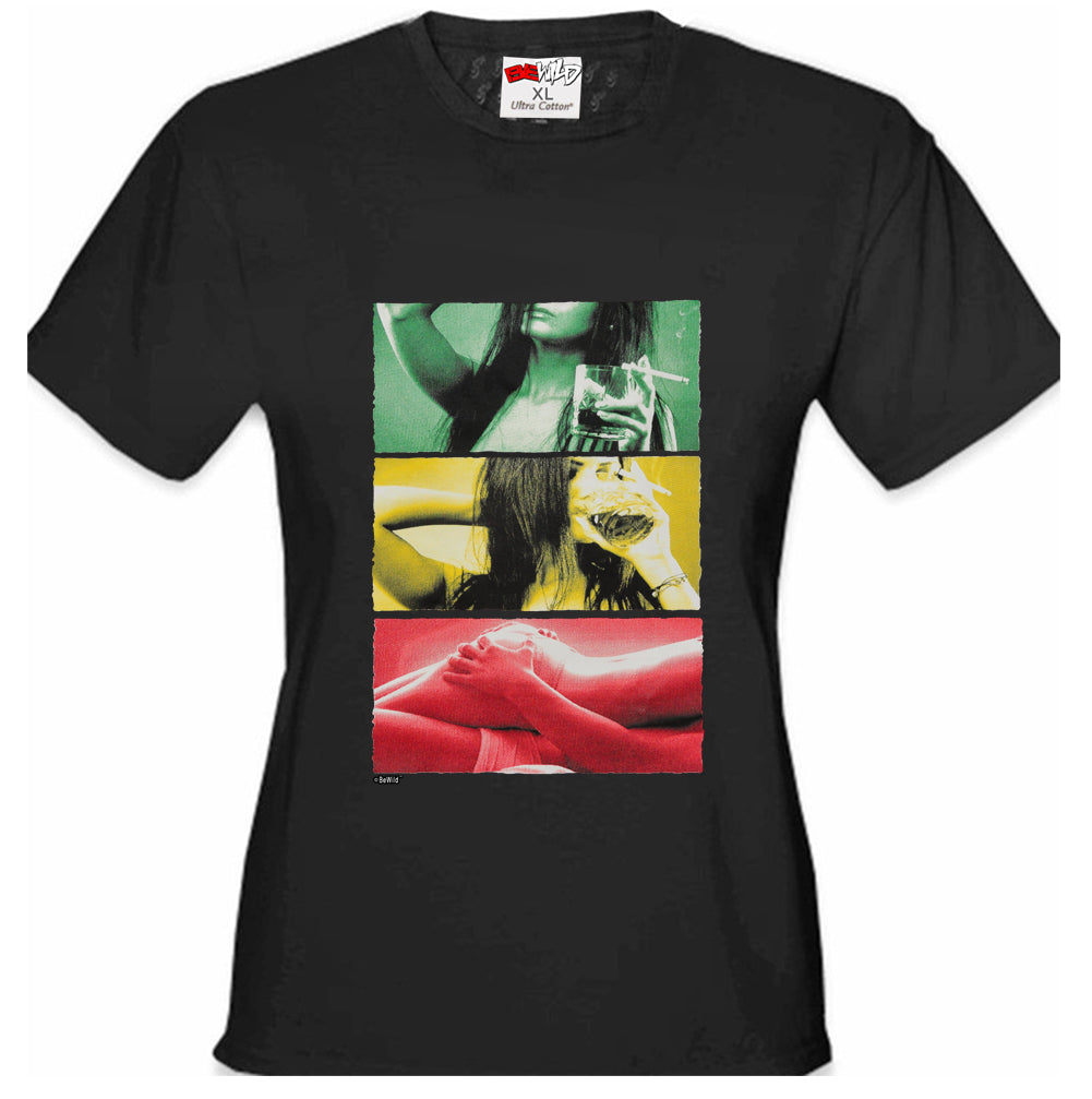 Drink, Smoke, Love Girl's T-shirt