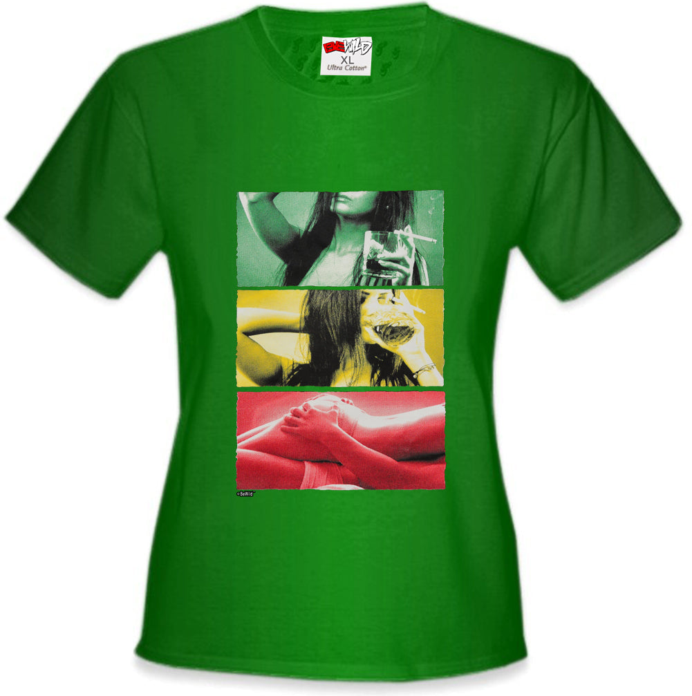 Drink, Smoke, Love Girl's T-shirt