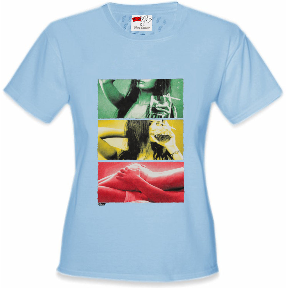 Drink, Smoke, Love Girl's T-shirt