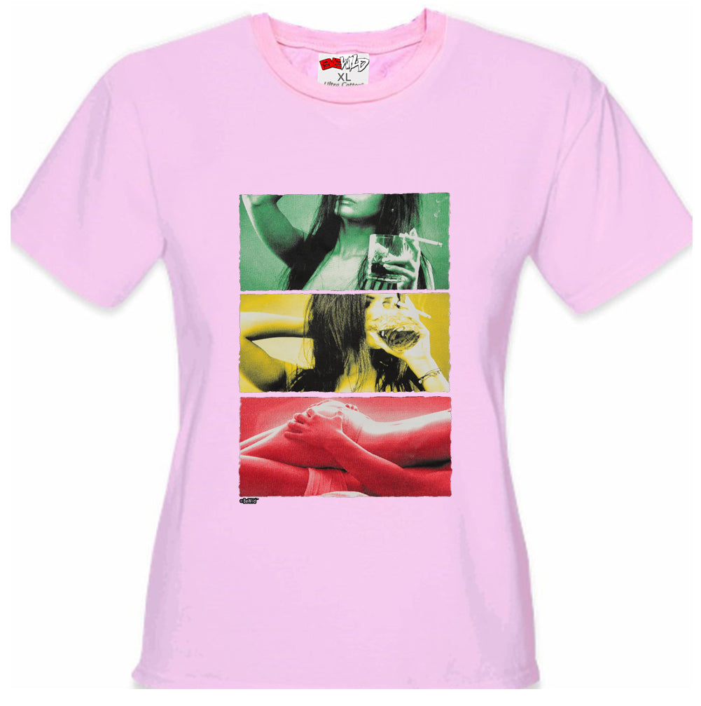 Drink, Smoke, Love Girl's T-shirt