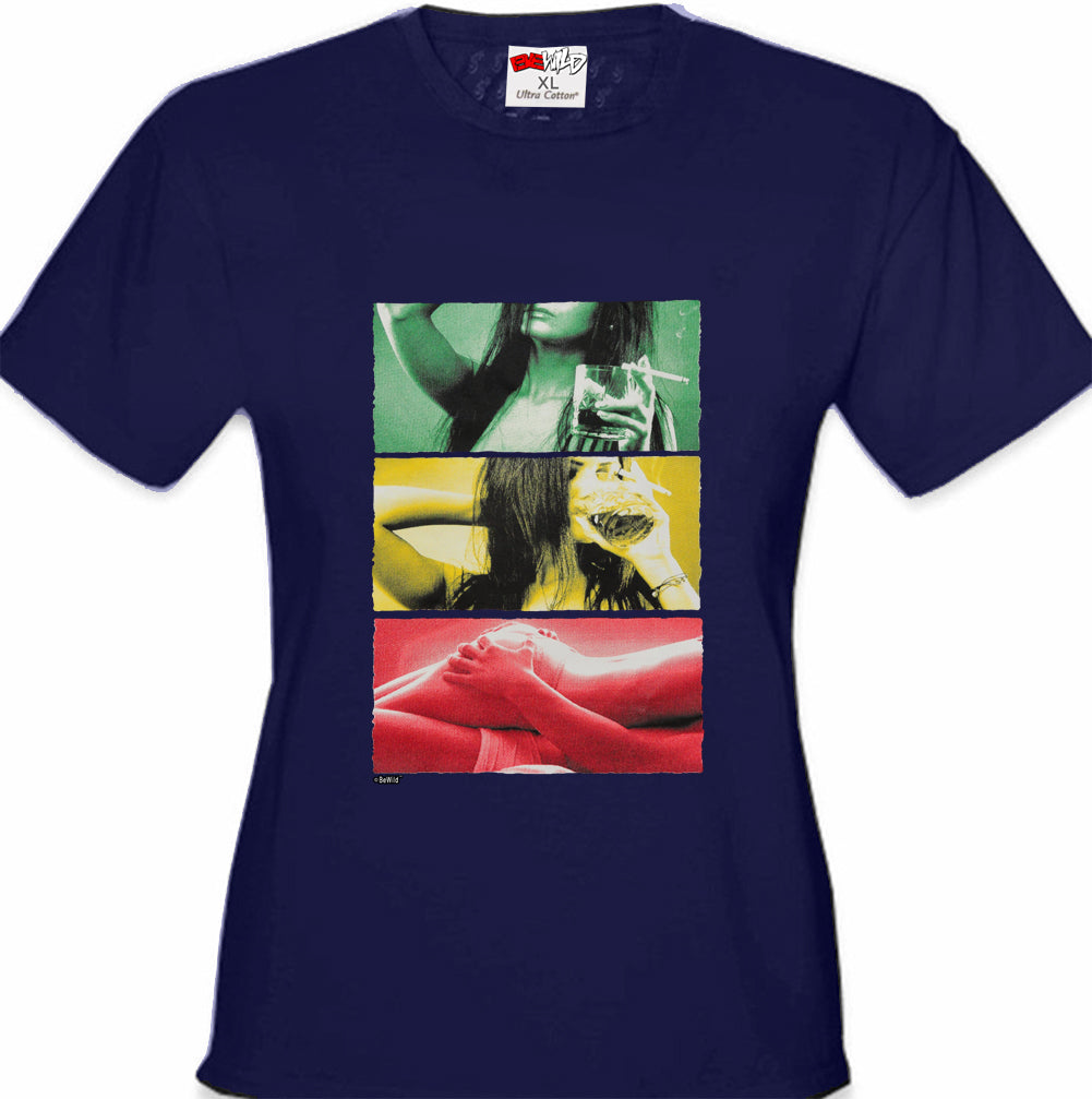 Drink, Smoke, Love Girl's T-shirt