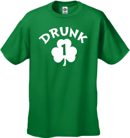 Drunk 1 Irish Shamrock Men's T-Shirt