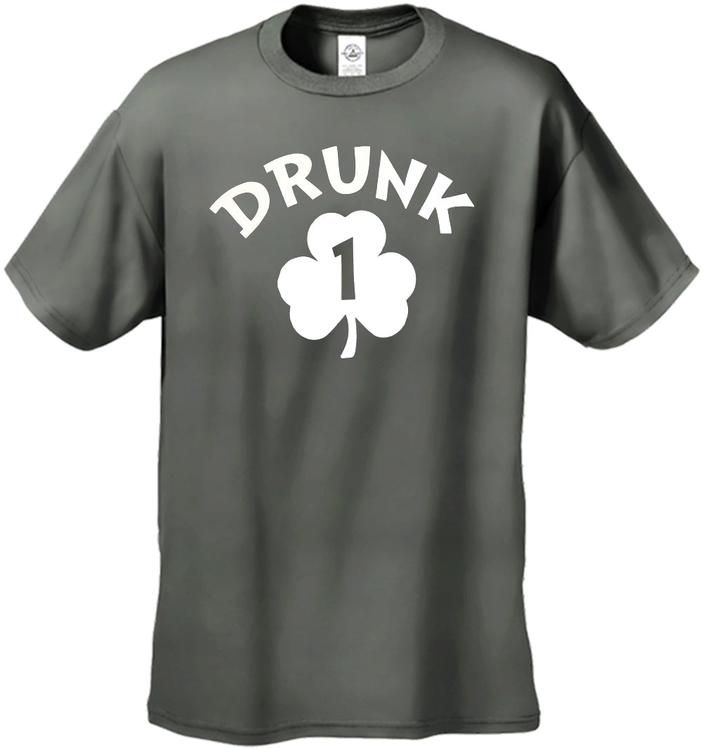 Drunk 1 Irish Shamrock Men's T-Shirt