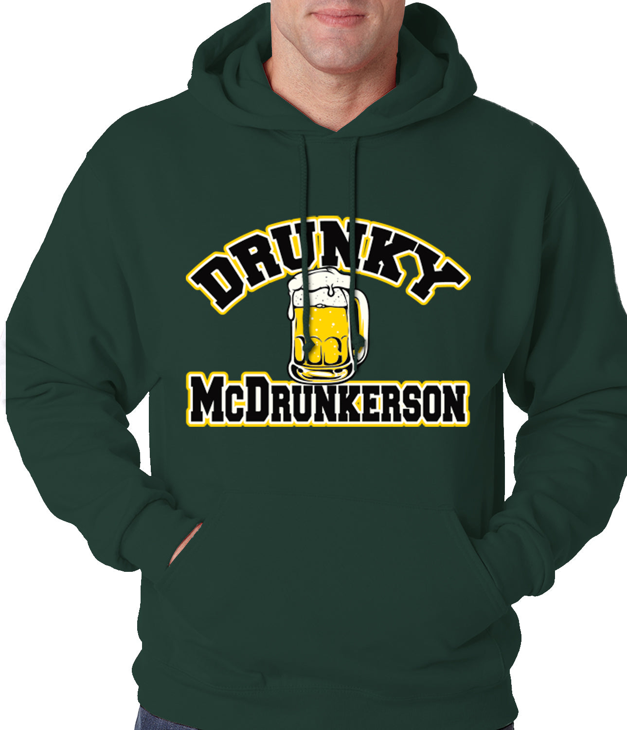 Drunky McDrunkerson Funny Adult Hoodie