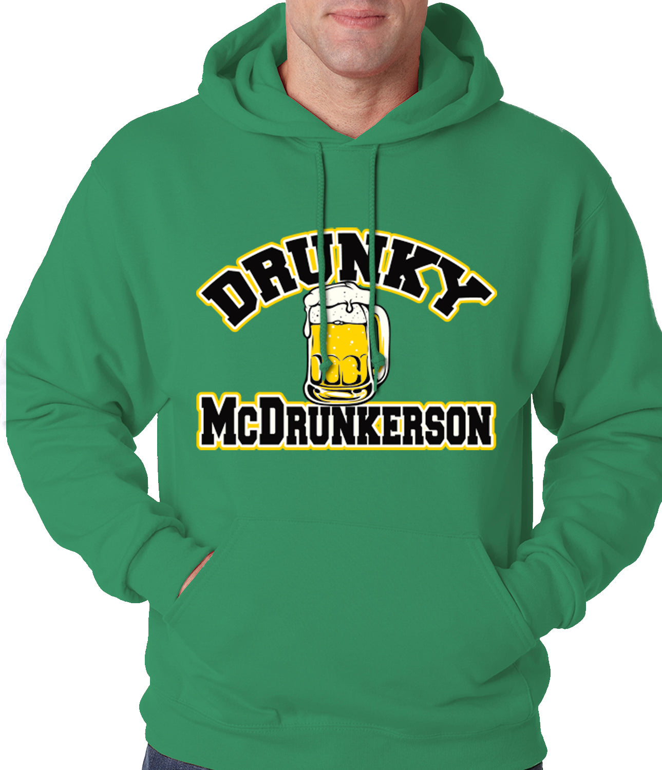 Drunky McDrunkerson Funny Adult Hoodie