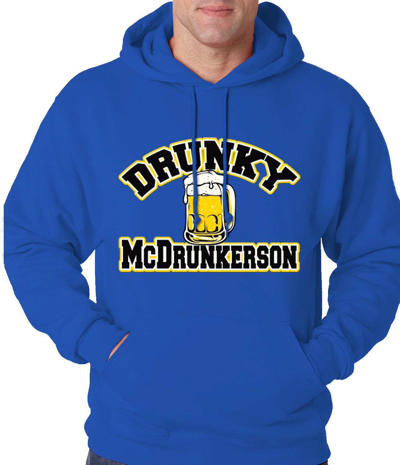 Drunky McDrunkerson Funny Adult Hoodie