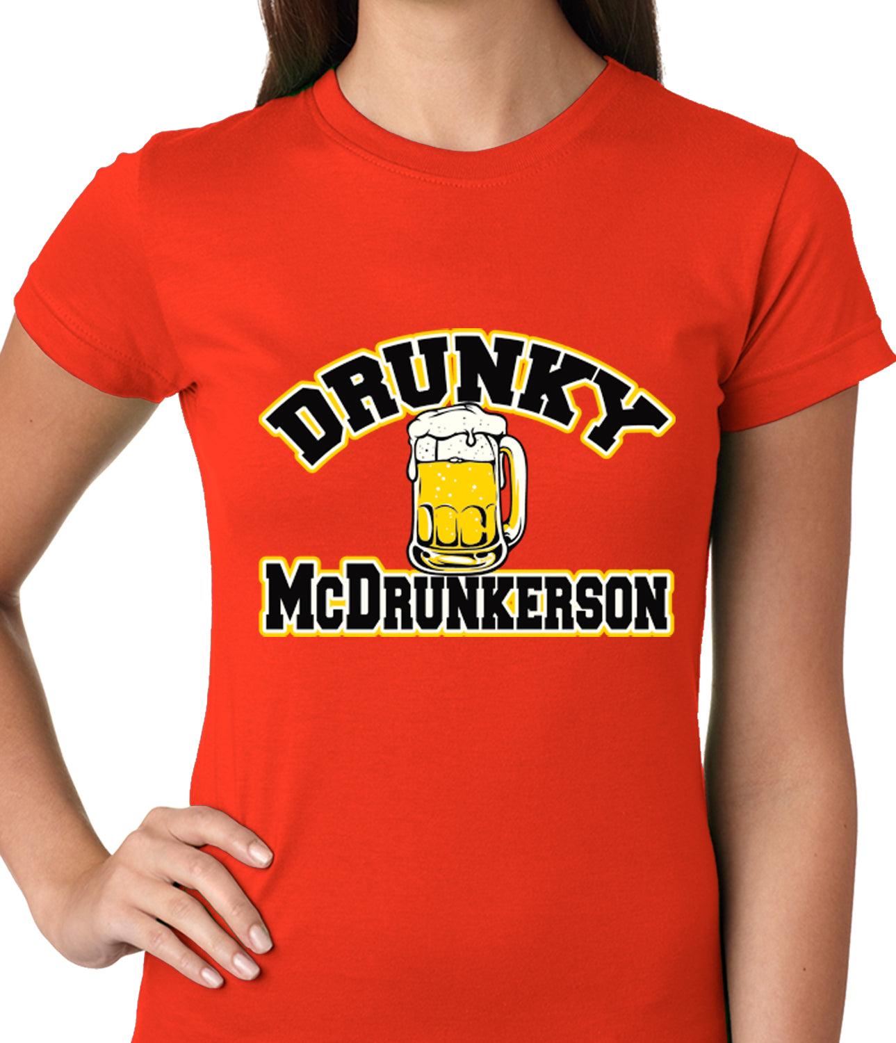 Drunky McDrunkerson Funny Ladies T-shirt