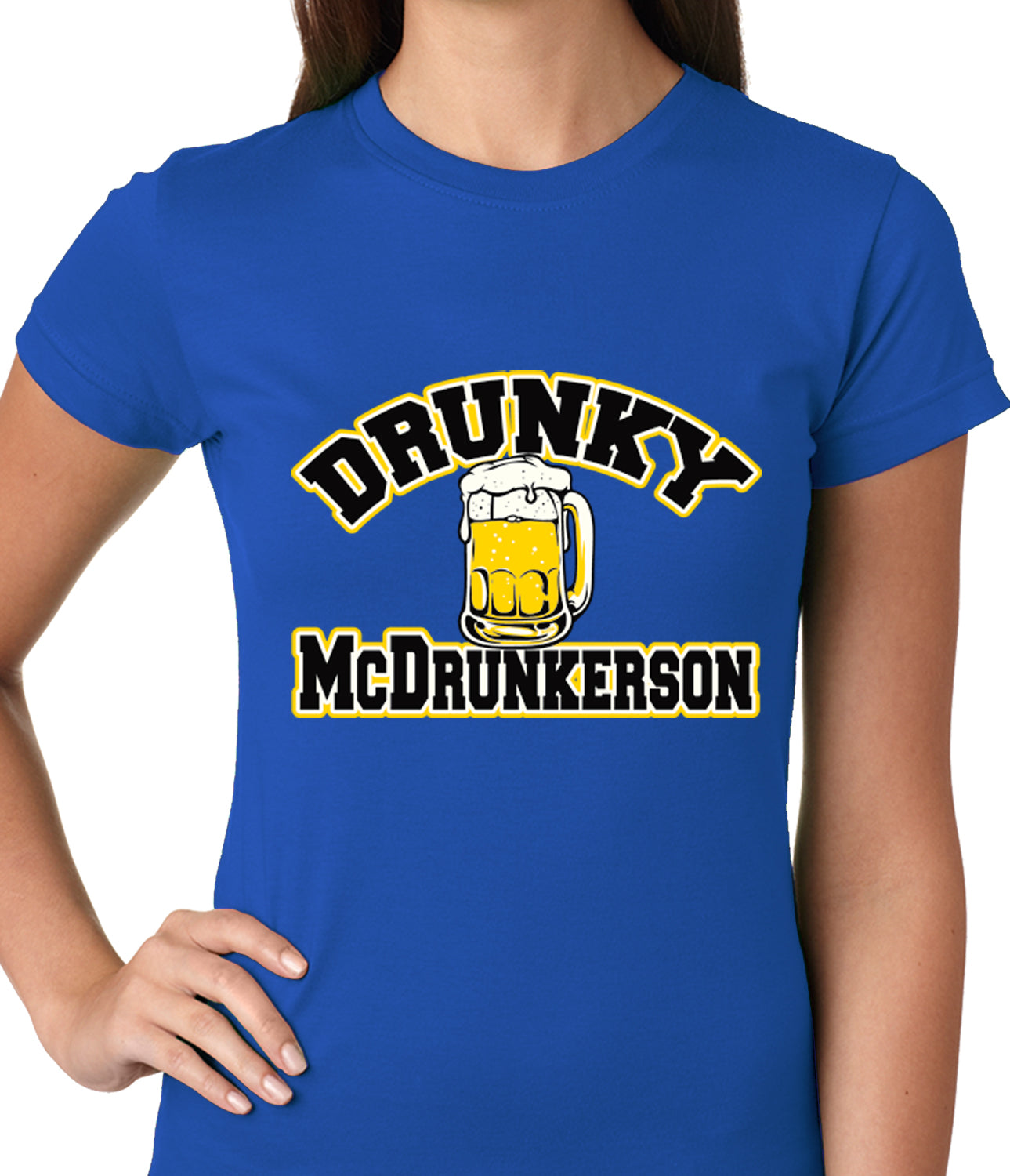 Drunky McDrunkerson Funny Ladies T-shirt