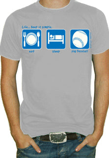 Eat, Sleep, Play Baseball T-Shirt