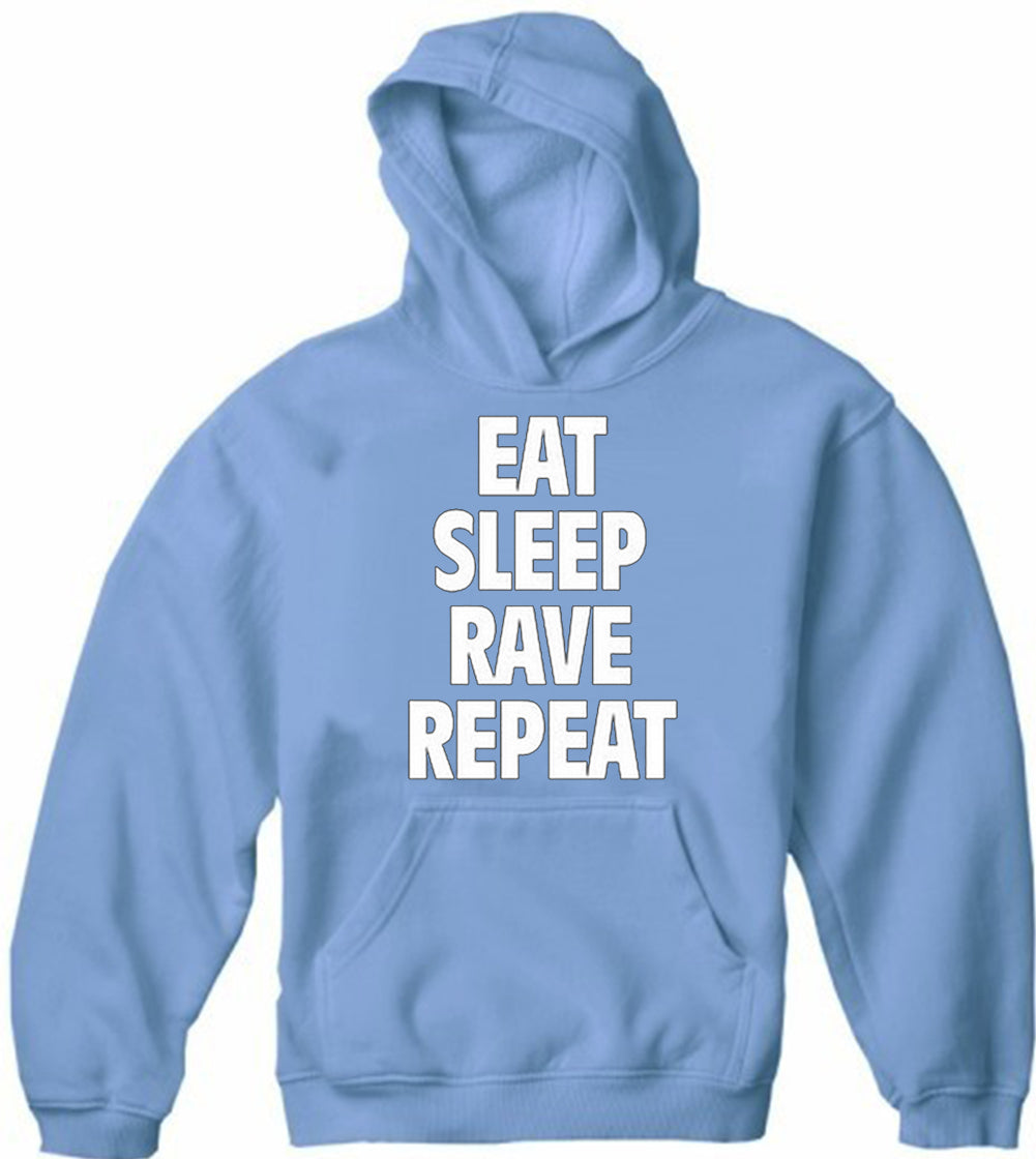 Eat Sleep Rave Repeat Adult Hoodie