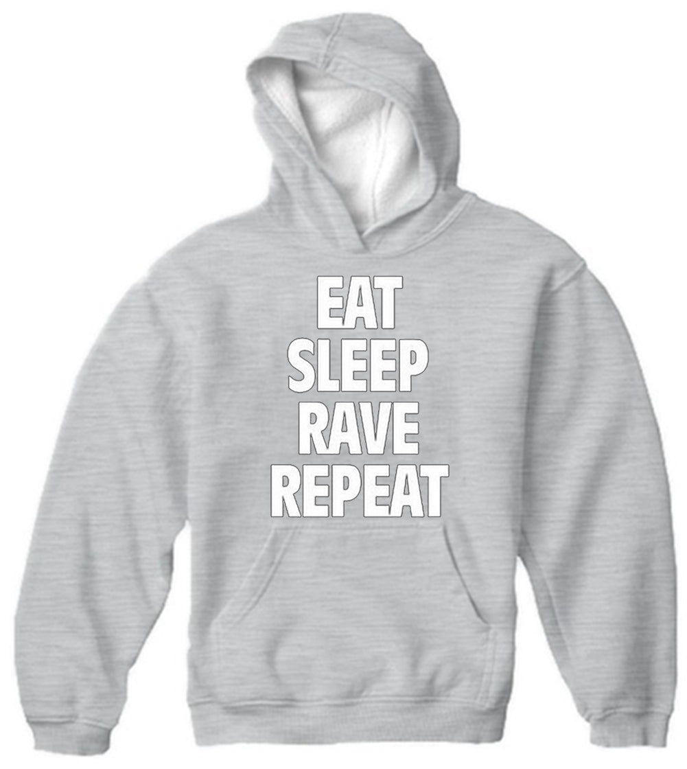 Eat Sleep Rave Repeat Adult Hoodie