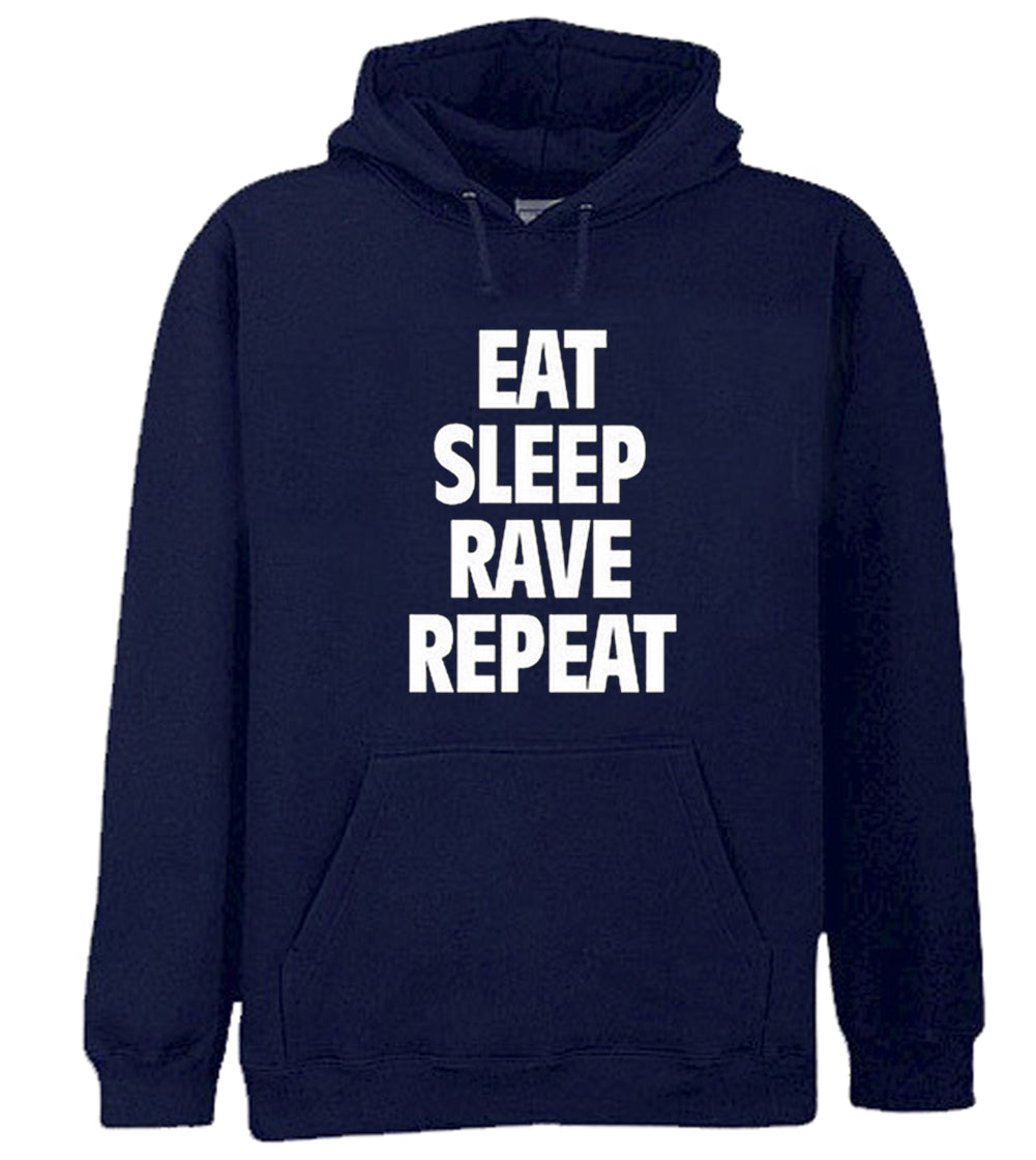 Eat Sleep Rave Repeat Adult Hoodie