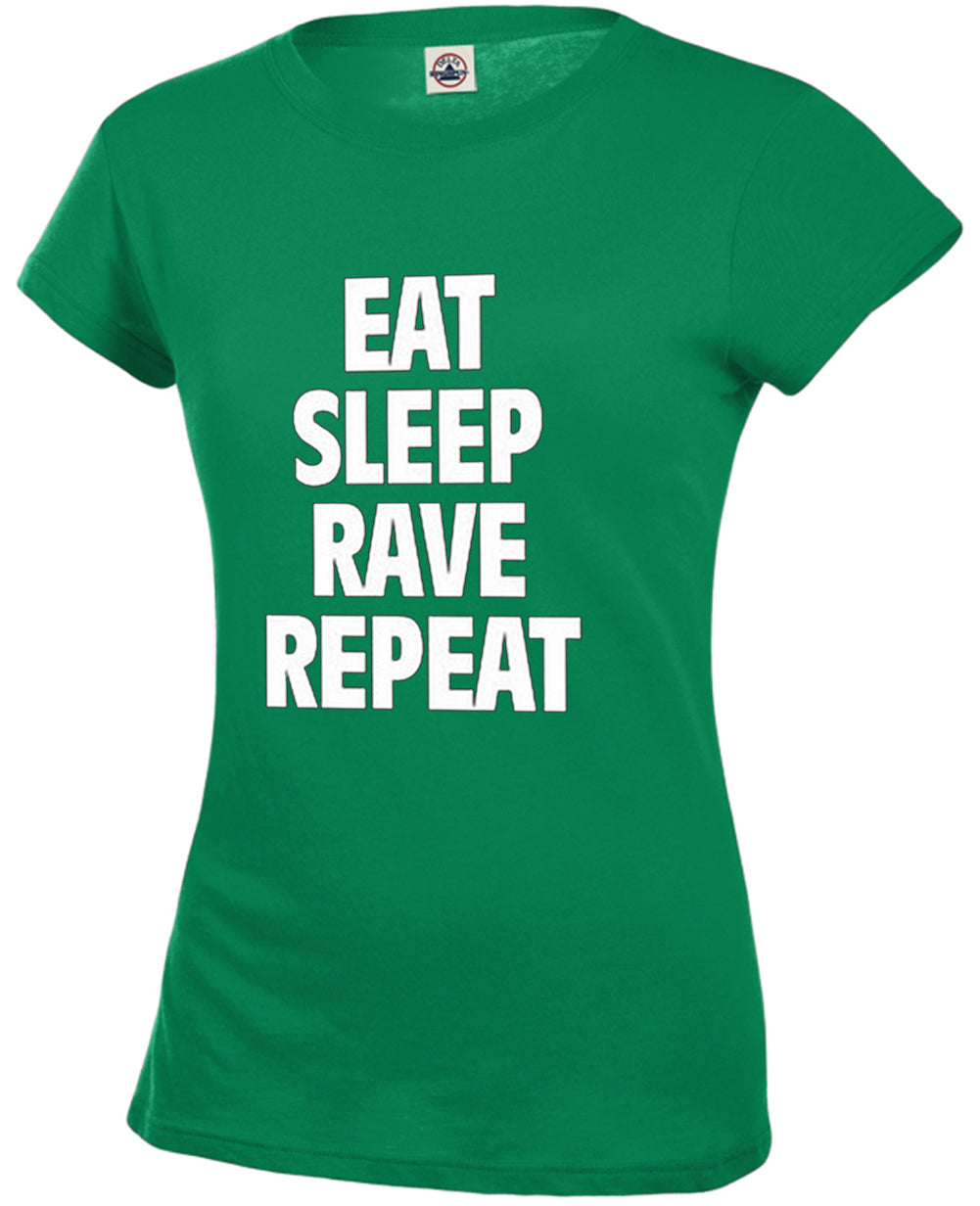 Eat Sleep Rave Repeat Girl's T-Shirt