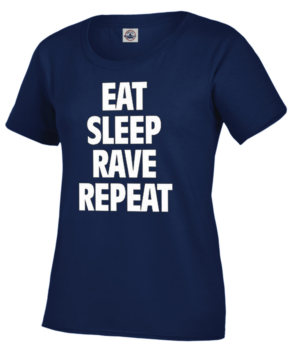 Eat Sleep Rave Repeat Girl's T-Shirt