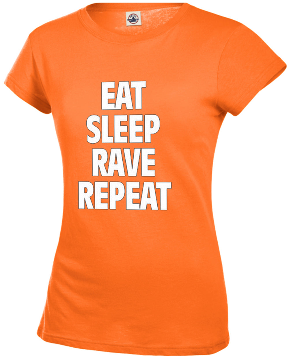 Eat Sleep Rave Repeat Girl's T-Shirt