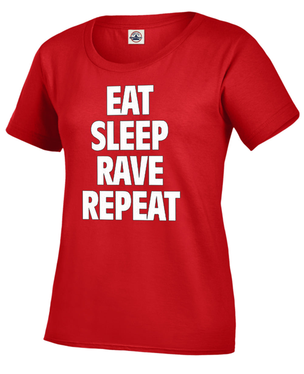 Eat Sleep Rave Repeat Girl's T-Shirt