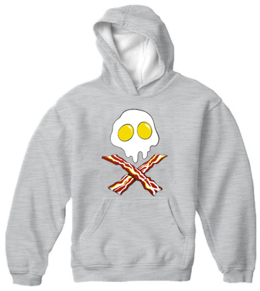 Eggs Bacon Skull Adult Hoodie