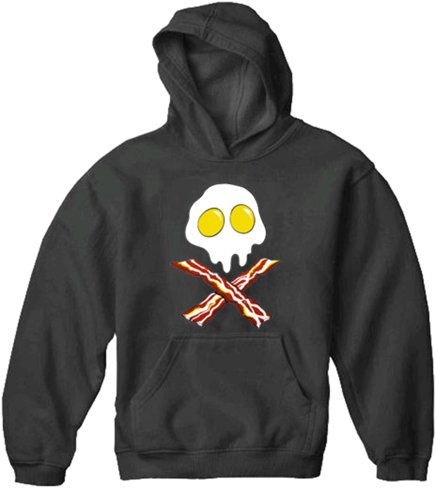 Eggs Bacon Skull Adult Hoodie
