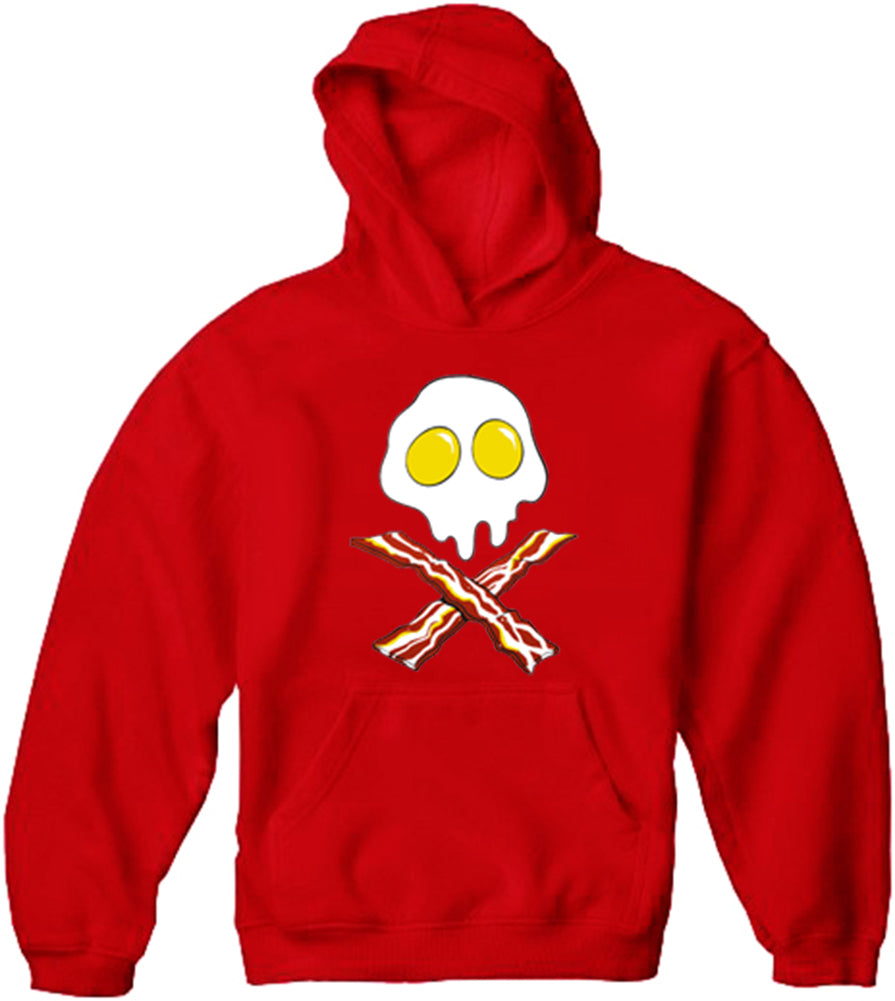 Eggs Bacon Skull Adult Hoodie