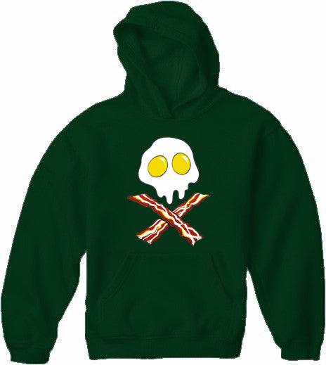 Eggs Bacon Skull Adult Hoodie