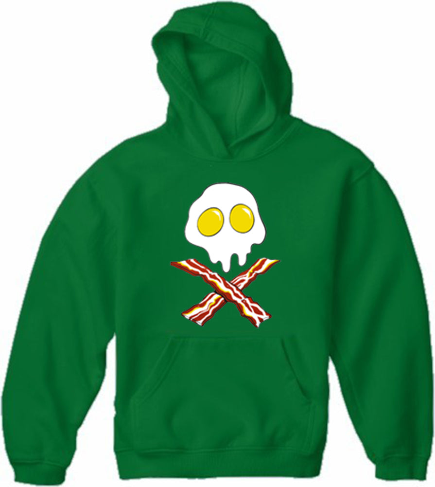 Eggs Bacon Skull Adult Hoodie