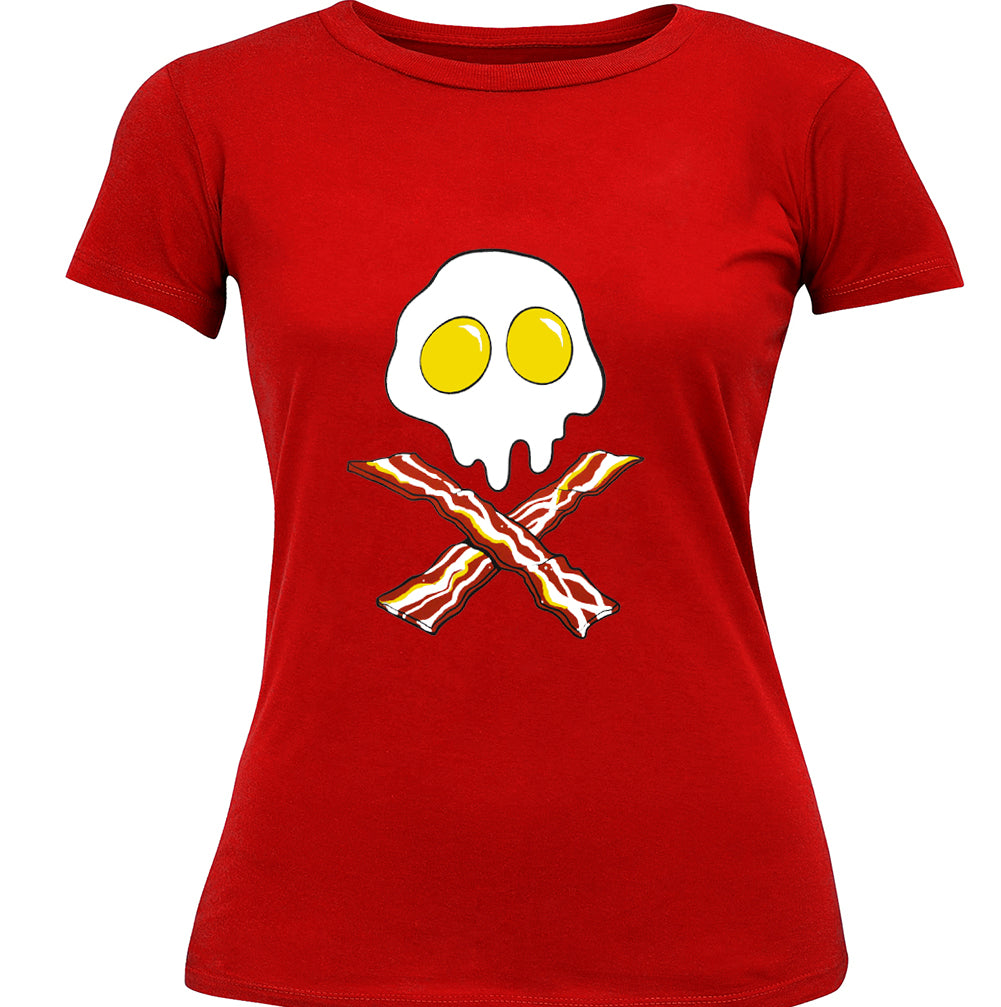 Eggs Bacon Skull Girl's T-Shirt