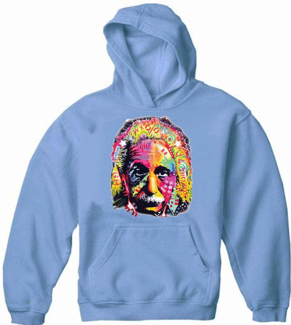 Einstein Graffiti Fractal Adult Hoodie