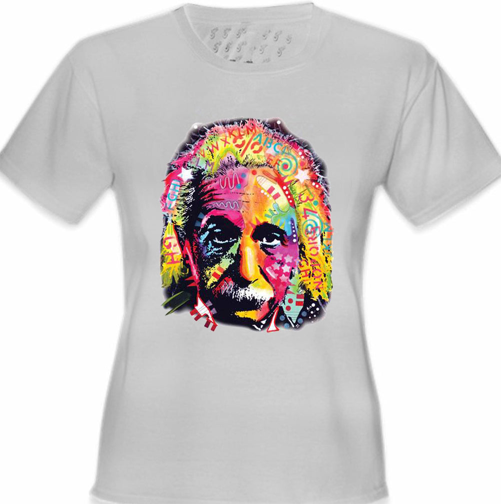 Einstein Graffiti Fractal Girl's T-Shirt