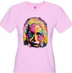 Einstein Graffiti Fractal Girl's T-Shirt