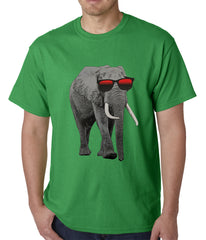 Elephant Wearing Sunglasses Mens T-shirt