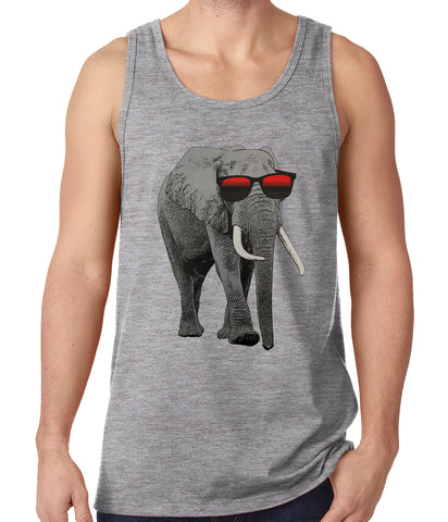 Elephant Wearing Sunglasses Tank Top