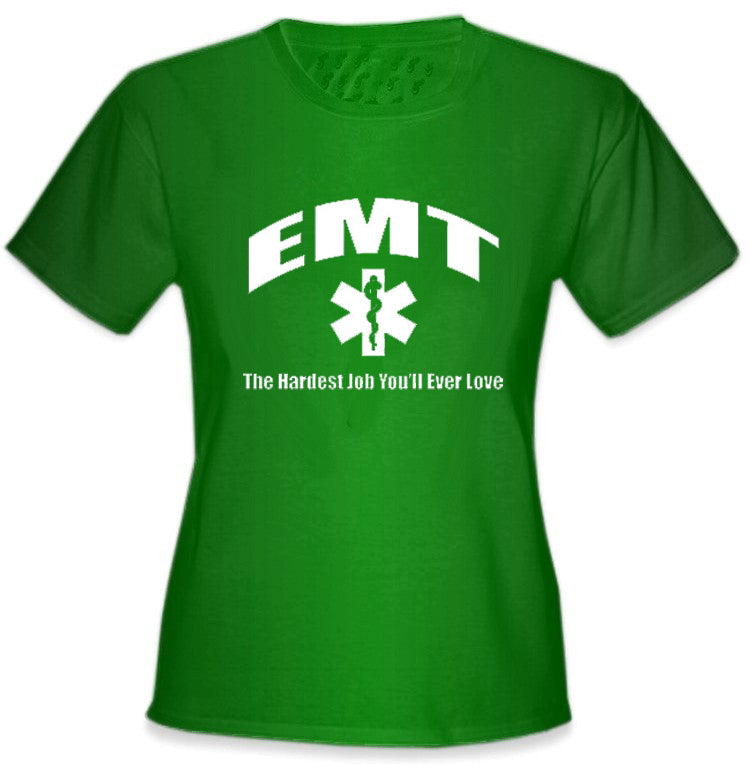 EMT The Hardest Job Girls T-Shirt