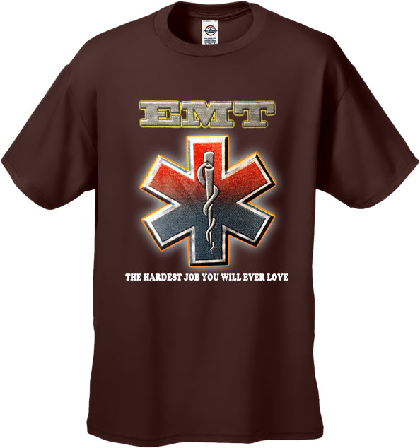 EMT The Hardest Job You Will Ever Love Men's T-Shirt